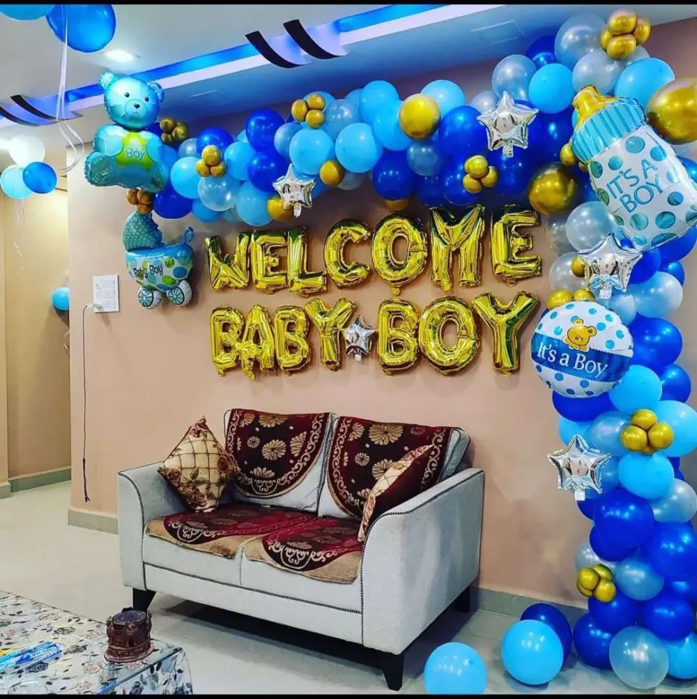 Baby Shower Pastel Balloon Arch in Lucknow