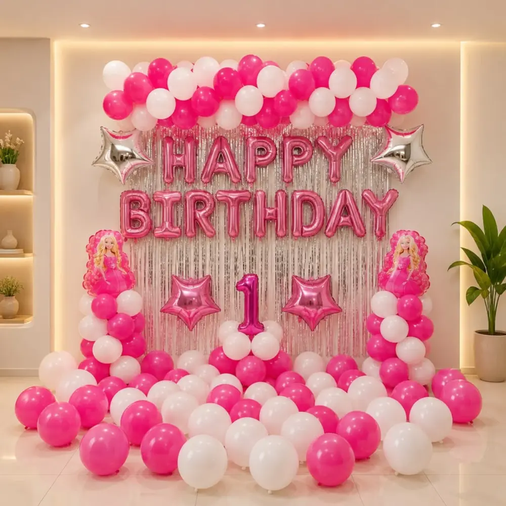Rose Gold Room Surprise — Adult Birthday Decoration in Lucknow